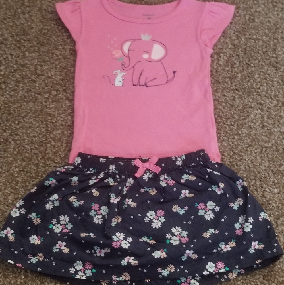 Shirt and skirt